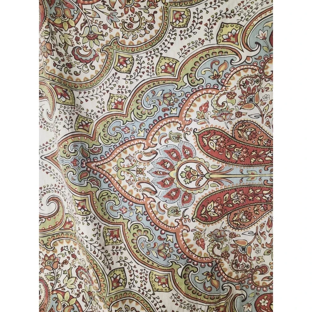 Tahari Home‎  ONE Pillow Sham/Pillowcase 100% Cotton Paisley Floral Bedding